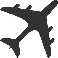 Airplane silhouette vector