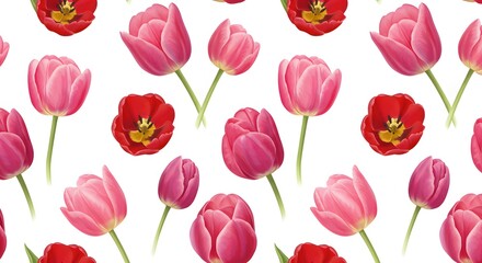 Floral pattern tulips
