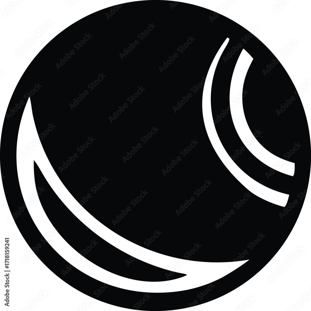 Poster Abstract circular design with dynamic white curves symbolizing energy movement and modern abstract art elements