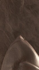 Brown textured fabric close-up