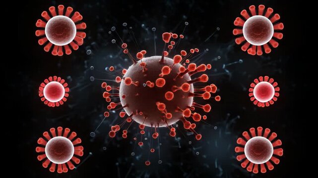3D visualization of contagious microbe