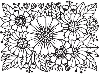 Whimsical Floral Designs Coloring Pages