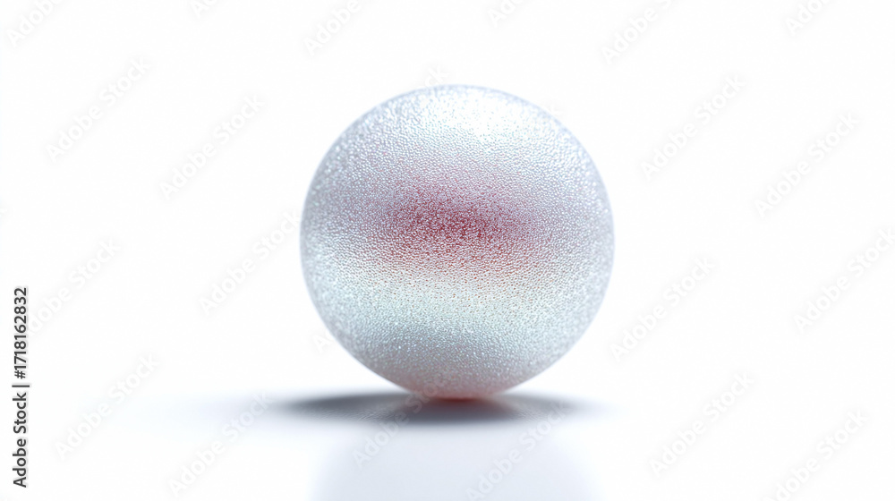 Poster abstract sphere with a textured surface and soft glow. ideal for concepts of potential, focus, clari