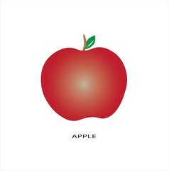 aple, red, ilustration, green, fruits