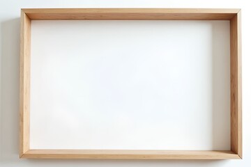 Fototapeta premium Empty picture frame. For art, paintings, portraits, or gallery decoration. Interior design, museum display, or product mockup themes