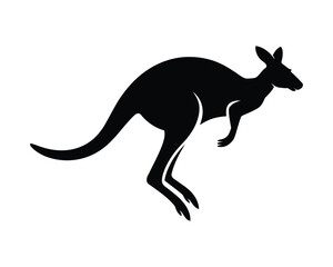 Fototapeta premium Stylized Kangaroo Silhouette Vector Illustration