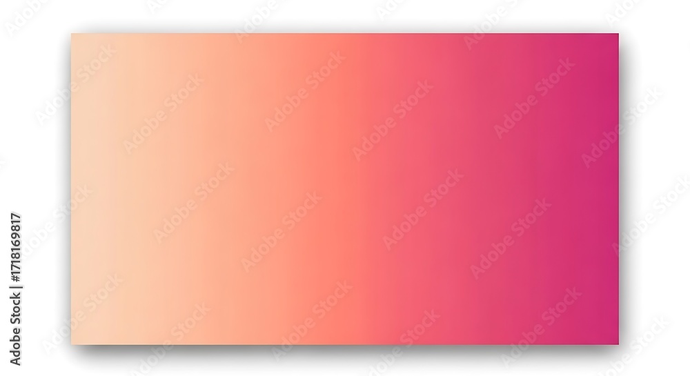 Poster gradient background with peach and pink colors isolated on white background