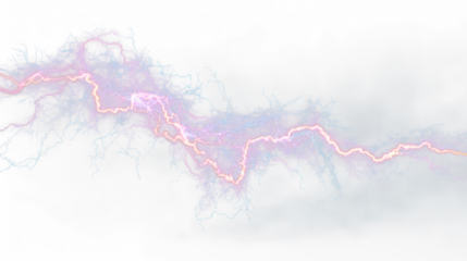 purple lightning bolt strike PNG cut out, thunderstorm lightning