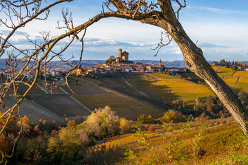 Aerial view of Serravalle d'Elba, Seville, Spain