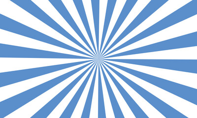 Radiant Blue and White Sunburst Pattern Background Design Abstract Radial Rays