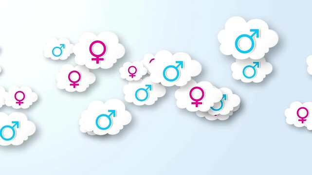 Gender symbols male female equality love relationship social science gender identity