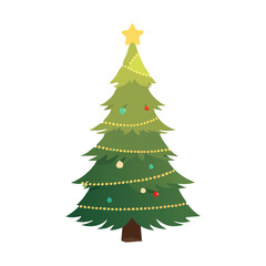 Christmas tree isolated