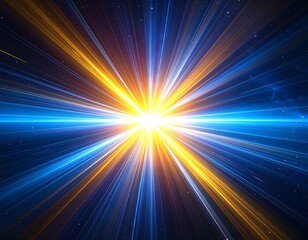 Bright, radiant burst of light