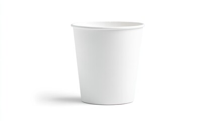 Blank white disposable cup