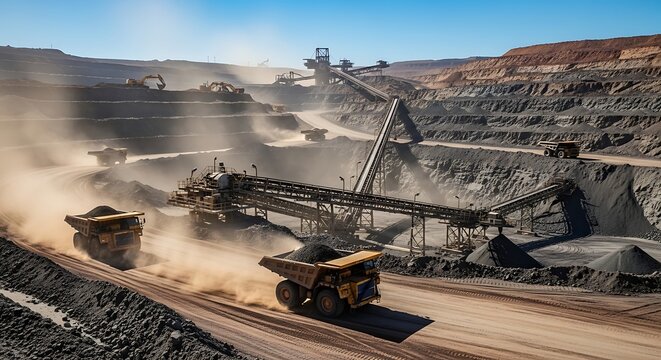 Open Pit Mining Operation.