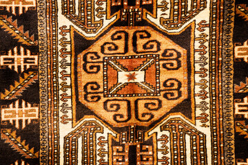 vintage Azerbaijan, Turkish Oriental carpet handmade, backround