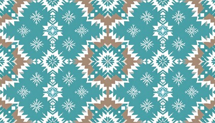 Geometric snowflake pattern