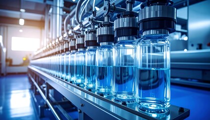 Automated liquid filling production line