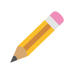 pencil icon flat design vector