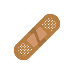 adhesive medical plaster bandage icon vector