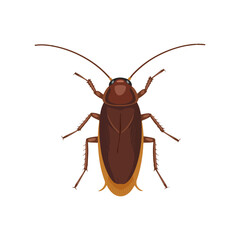 cockroach emoji pest insect vector icon