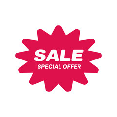 sale badge icon discount label vector