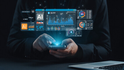 AI Assistant Brain Processor with LLM Technology, Big Data, Machine Learning, Generative AI for Business Support, Future Agentic AI Technology and Artificial Intelligence Prompt Engineering. Elide