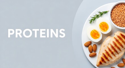Illustration of the word proteins