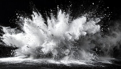 Abstract powder explosion