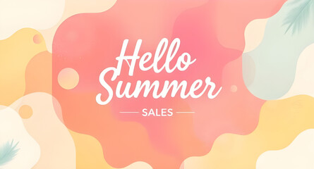 summer sale poster, discount, promotion, hot deals, summer shopping, tropical design, bright colors, marketing banner, special offer, retail sale, clearance, price cut, sunshine, palm leaves, beach vi