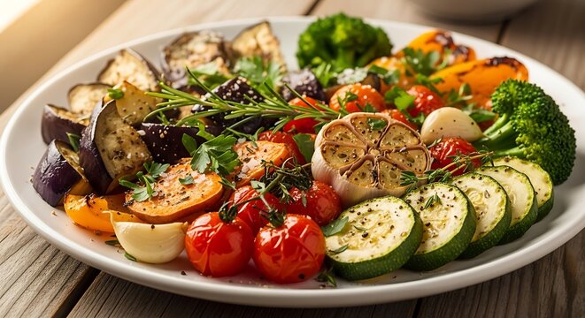 Roasted Vegetable Medley - A Colorful and Healthy Dish.