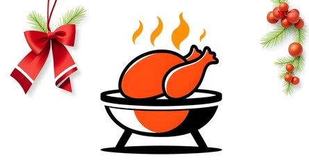 chicken clipart, Chicken roast vector, Grilled chicken plate, Chicken flame design, Chicken grill logo, Roasted chicken symbol, Chicken tasty icon, Barbecue food vector, Chicken grilled clipart, Chick