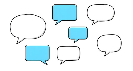 Conversation cloud art, Talk balloon design, Cartoon speech bubbles, Text box outline, Communication vector set, Empty speech bubble, Chat icon set, Bubble talk illustration, Comic balloon art, Quote 