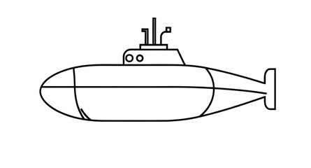 Marine vessel silhouette, Navy submarine vector, Ocean transport symbol, Warship outline, Military submarine art, Submarine shape vector, Underwater machine icon, Sea vessel silhouette, Submarine logo