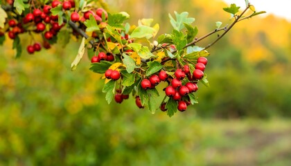 Obraz premium Autumn berries on branch