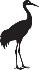 crane, Represent longevity and happiness, vector, transparent background