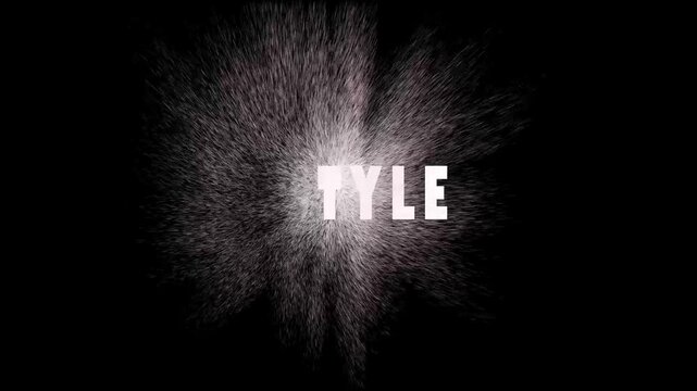 explosion of light on black