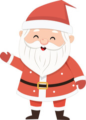 Cute Santa vector illustration or clip art