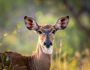 Obraz premium Close-up of a female antelope