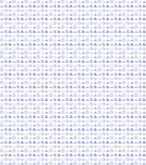 Obraz premium Abstract pattern of intricate blue and white hieroglyphic symbols and lines creating a textured background