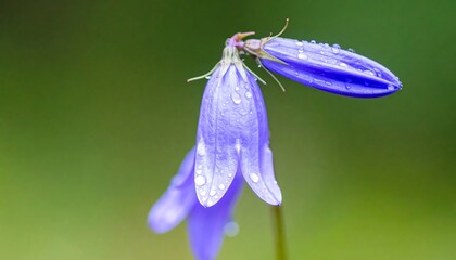 Beautiful Bluebell Flowers in Nature.