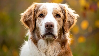 Dog portrait in autumnal setting