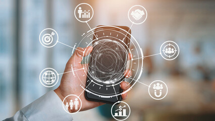 Concept of target group strategy optimizes digital marketing. This approach focuses on specific...