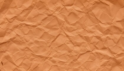 Obraz premium Orange crumpled paper texture background