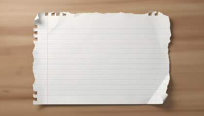 Torn Notebook Page with Ripped Edges Background | 5K resolution | Background 
