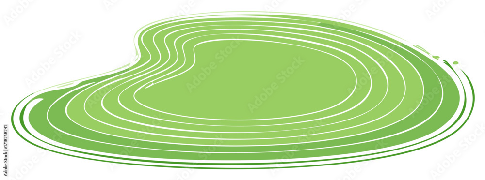 Poster green abstract graphic design with layered pattern and decorative lines