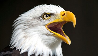 Bald Eagle Portrait Close Up.