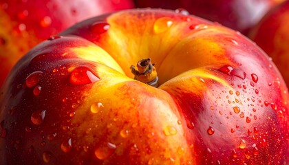 Close-up of a juicy peach