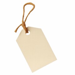blank price tag isolated in white background 