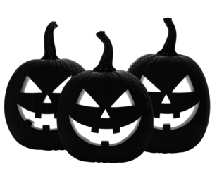 Halloween Pumpkin Silhouette Set PNG